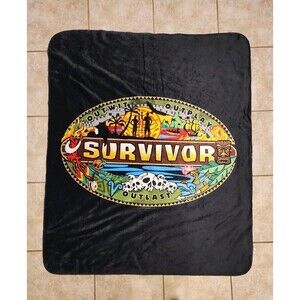 2019 SURVIVOR Television Show Fleece Throw Blanket Polyester Shag 50” x 60”